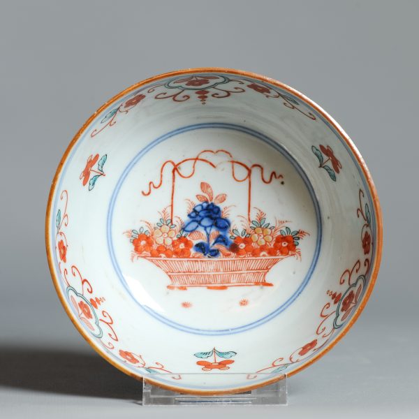 1445 Antique Ca 1700-1730 Blue and White Chinese Bowl Redecorated in Holland. Amsterdam Bont - Image 14