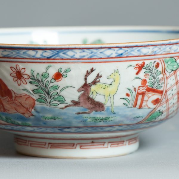 1448 Antique Ca 1720-1740 Blue and White Chinese Bowl Redecorated in Holland. Amsterdam Bont - Image 12
