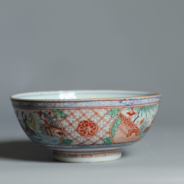 1448 Antique Ca 1720-1740 Blue and White Chinese Bowl Redecorated in Holland. Amsterdam Bont - Image 10