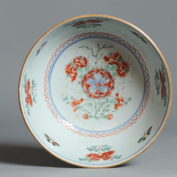 1448 Antique Ca 1720-1740 Blue and White Chinese Bowl Redecorated in Holland. Amsterdam Bont - Image 15