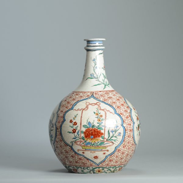 1452 Antique Japanese Porcelain Bottle with Kakiemon Amsterdam Bont Redecoration - Image 16