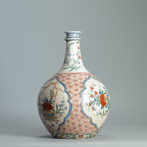 1452 Antique Japanese Porcelain Bottle with Kakiemon Amsterdam Bont Redecoration - Image 15
