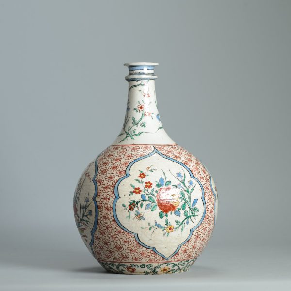 1452 Antique Japanese Porcelain Bottle with Kakiemon Amsterdam Bont Redecoration - Image 14