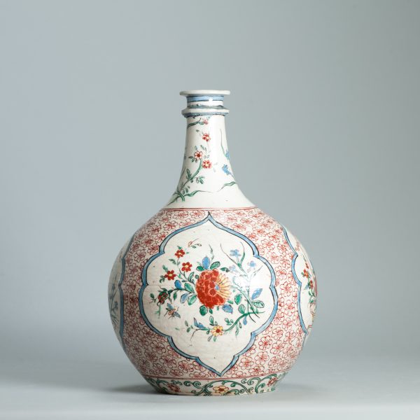 1452 Antique Japanese Porcelain Bottle with Kakiemon Amsterdam Bont Redecoration - Image 13