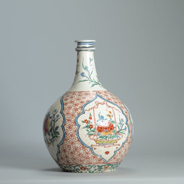 1452 Antique Japanese Porcelain Bottle with Kakiemon Amsterdam Bont Redecoration - Image 11