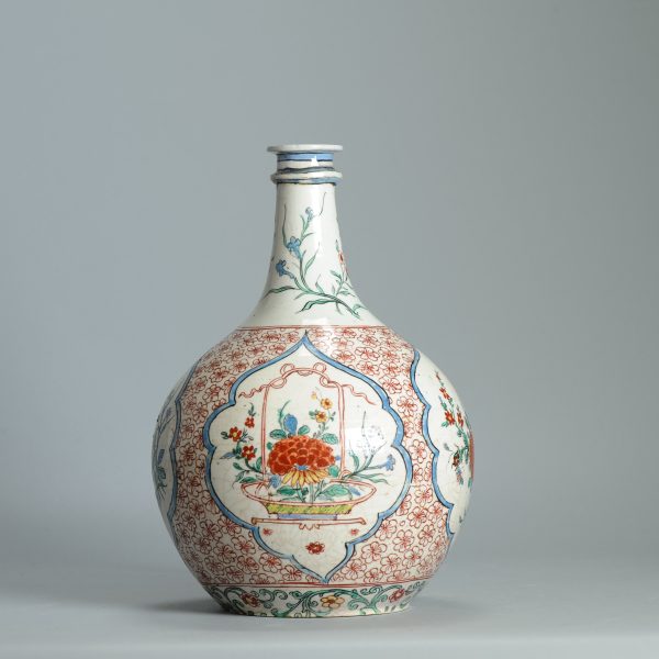 1452 Antique Japanese Porcelain Bottle with Kakiemon Amsterdam Bont Redecoration - Image 10