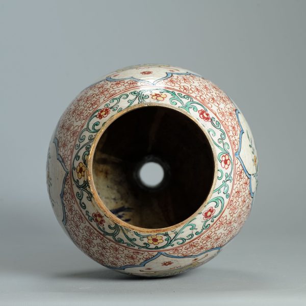 1452 Antique Japanese Porcelain Bottle with Kakiemon Amsterdam Bont Redecoration - Image 17