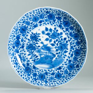 1453 Antique Chinese Porcelain Plate with Kakiemon Decoration - Kangxi Period