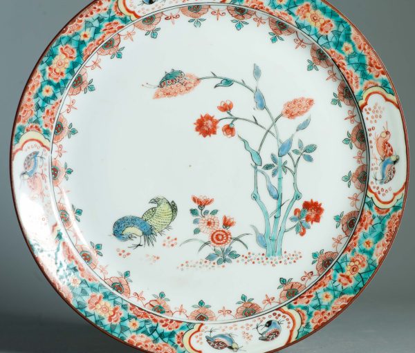 1455 Antique Chinese Kangxi dish with Dutch Decoration in Kakiemon Style - Image 10