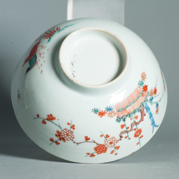 1465 Antique Chinese Kangxi Bowl with Dutch Decoration in Kakiemon Style - Image 14
