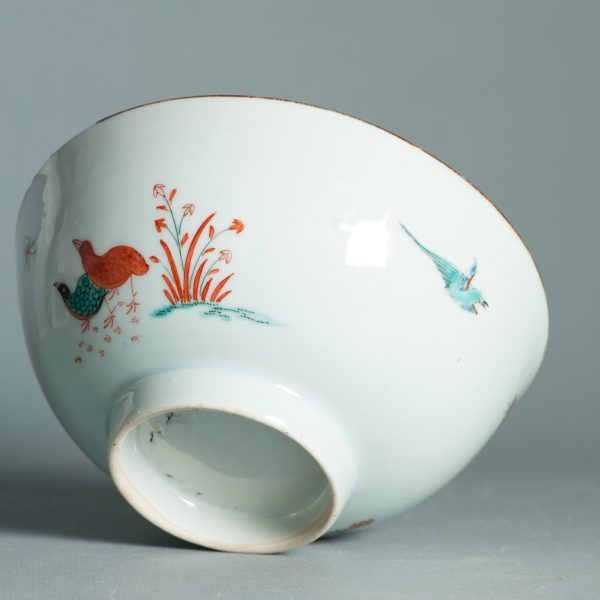 1465 Antique Chinese Kangxi Bowl with Dutch Decoration in Kakiemon Style - Image 13