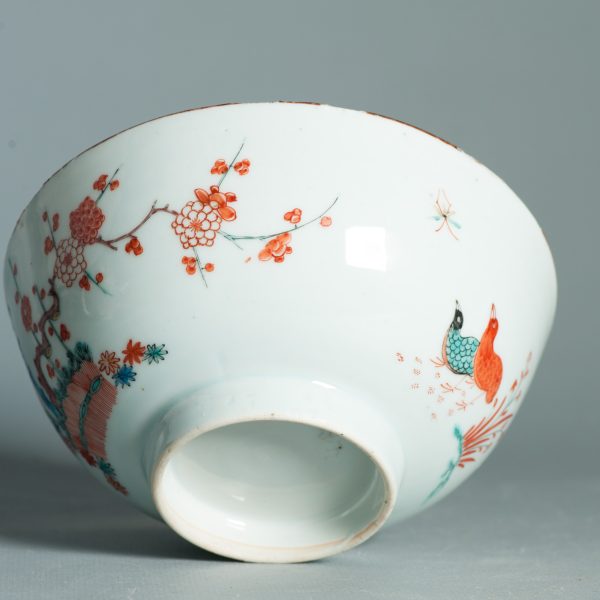 1465 Antique Chinese Kangxi Bowl with Dutch Decoration in Kakiemon Style - Image 10