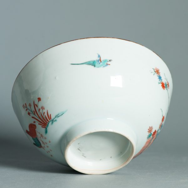 1465 Antique Chinese Kangxi Bowl with Dutch Decoration in Kakiemon Style - Image 7