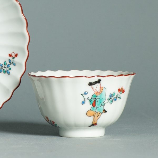 1466 Antique Japanese Kakiemon TeaBowl and Saucer. Best Ever - Image 9