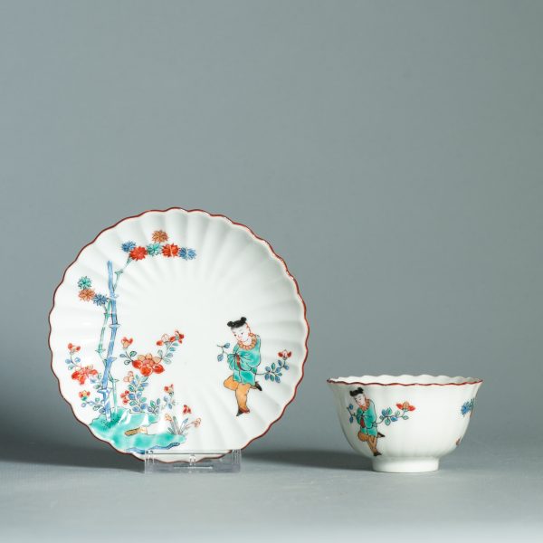 1466 Antique Japanese Kakiemon TeaBowl and Saucer. Best Ever - Image 8