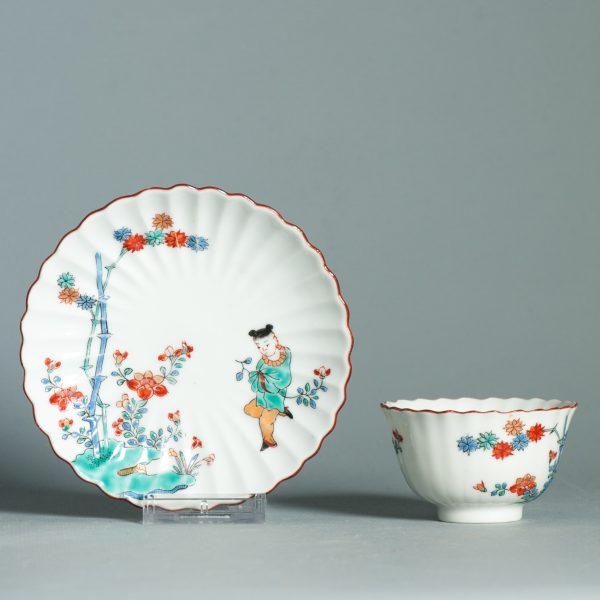 1466 Antique Japanese Kakiemon TeaBowl and Saucer. Best Ever - Image 7