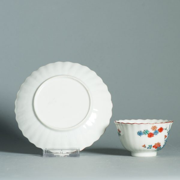 1466 Antique Japanese Kakiemon TeaBowl and Saucer. Best Ever - Image 6