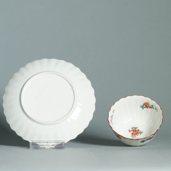 1466 Antique Japanese Kakiemon TeaBowl and Saucer. Best Ever - Image 5