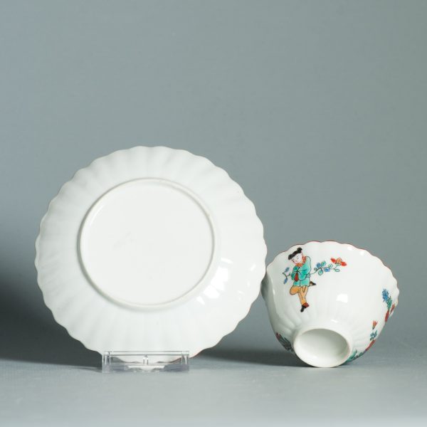 1466 Antique Japanese Kakiemon TeaBowl and Saucer. Best Ever - Image 4