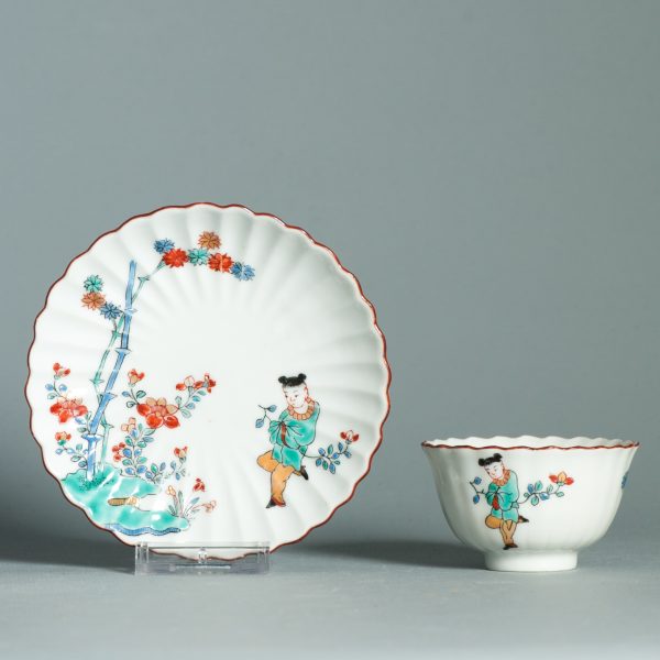 1466 Antique Japanese Kakiemon TeaBowl and Saucer. Best Ever - Image 3