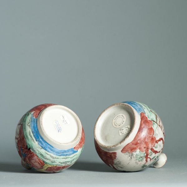 1463 & 1464 Pair Antique Japanese Porcelain Bottle With Willem IV Amsterdam Bont Redecoration - Image 13
