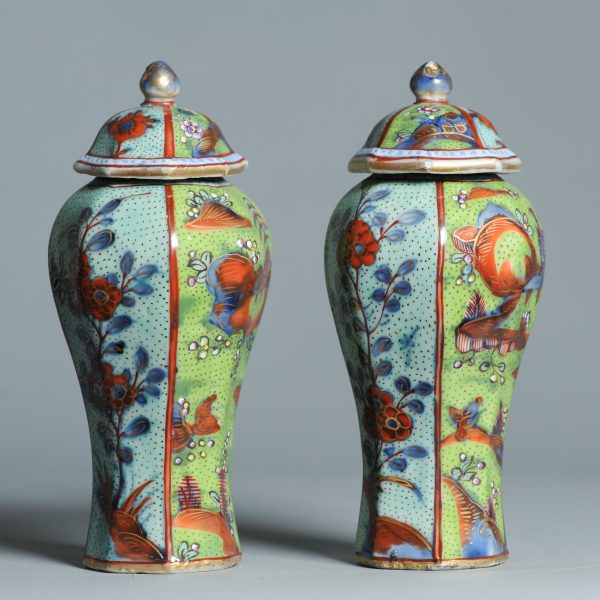1466 & 1467 Antique Chinese Blue and White Kangxi Vases ca 1800 English Regency / George the IV 19th c redecoration - Image 13