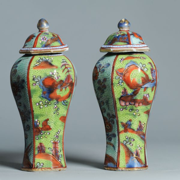 1466 & 1467 Antique Chinese Blue and White Kangxi Vases ca 1800 English Regency / George the IV 19th c redecoration - Image 12