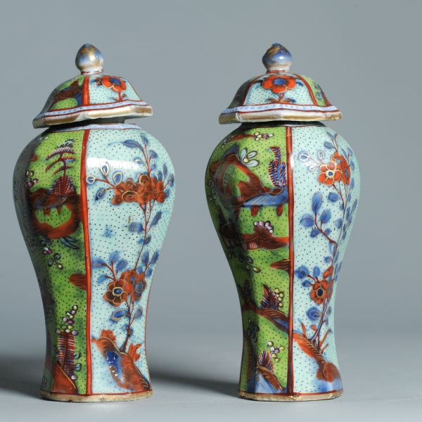 1466 & 1467 Antique Chinese Blue and White Kangxi Vases ca 1800 English Regency / George the IV 19th c redecoration - Image 10