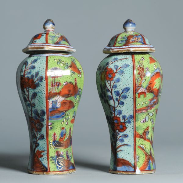 1466 & 1467 Antique Chinese Blue and White Kangxi Vases ca 1800 English Regency / George the IV 19th c redecoration - Image 8
