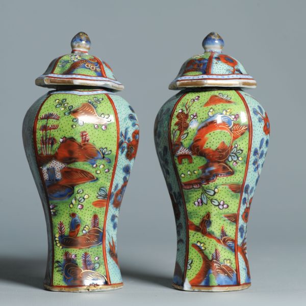 1466 & 1467 Antique Chinese Blue and White Kangxi Vases ca 1800 English Regency / George the IV 19th c redecoration - Image 7