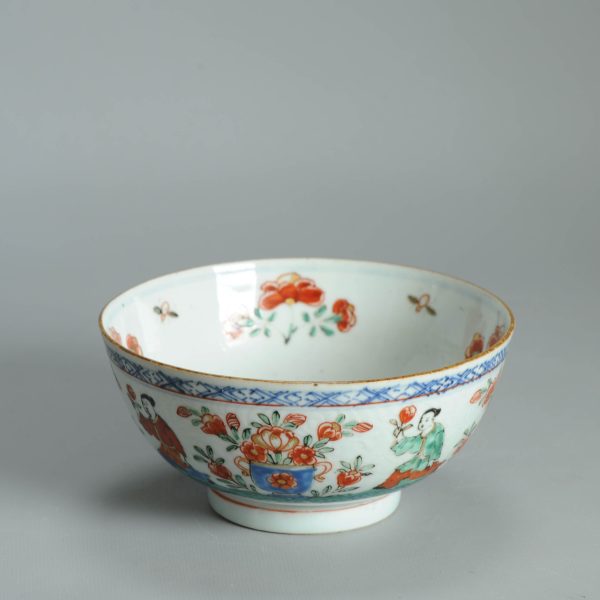1474 Antique Chinese Kangxi/Yongzheng with Dutch Decoration on a blue and white - Image 4