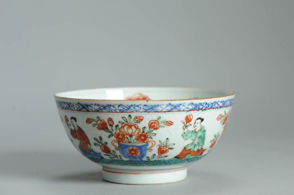 1474 Antique Chinese Kangxi/Yongzheng with Dutch Decoration on a blue and white - Image 3