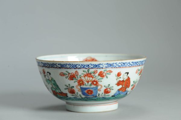 1474 Antique Chinese Kangxi/Yongzheng with Dutch Decoration on a blue and white - Image 16
