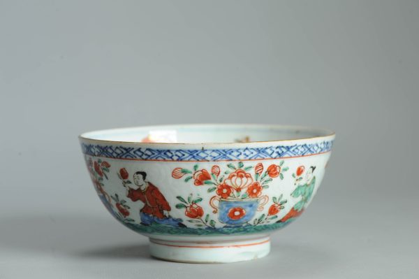 1474 Antique Chinese Kangxi/Yongzheng with Dutch Decoration on a blue and white - Image 14