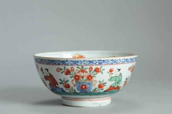 1474 Antique Chinese Kangxi/Yongzheng with Dutch Decoration on a blue and white - Image 13