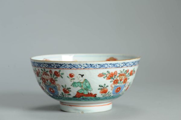 1474 Antique Chinese Kangxi/Yongzheng with Dutch Decoration on a blue and white - Image 12