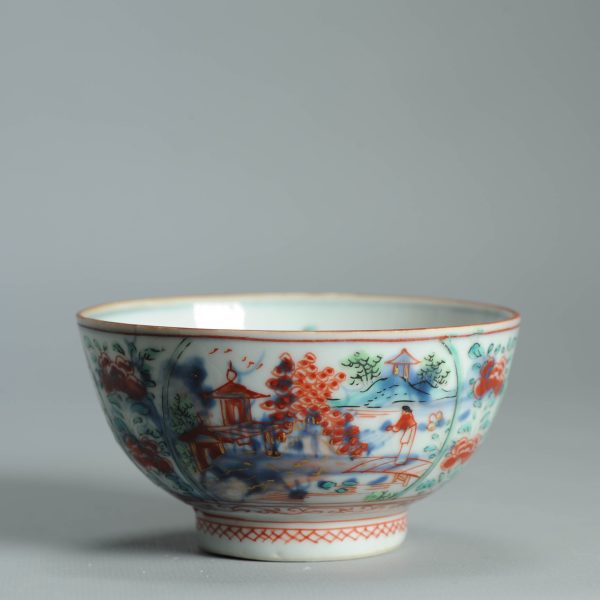1473 Antique Chinese Kangxi/Yongzheng  with Dutch Decoration on a blue and white - Image 6