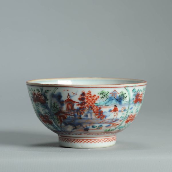 1473 Antique Chinese Kangxi/Yongzheng  with Dutch Decoration on a blue and white - Image 5