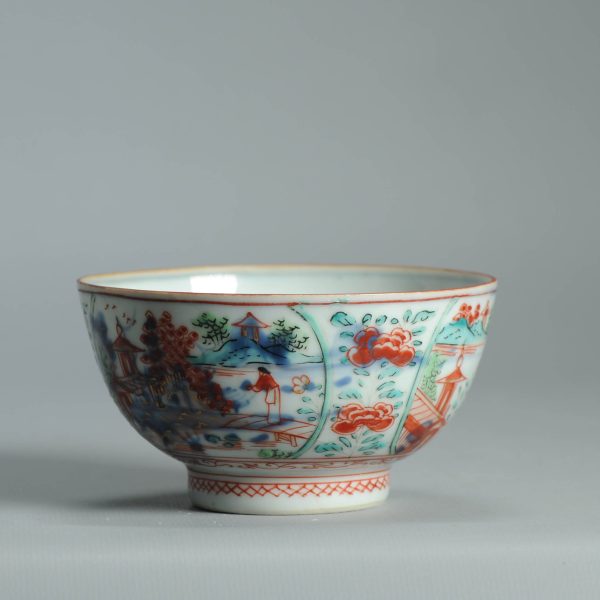 1473 Antique Chinese Kangxi/Yongzheng  with Dutch Decoration on a blue and white - Image 4