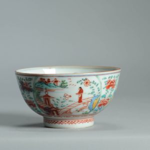 1473 Antique Chinese Kangxi/Yongzheng  with Dutch Decoration on a blue and white