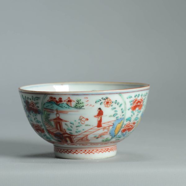1473 Antique Chinese Kangxi/Yongzheng  with Dutch Decoration on a blue and white