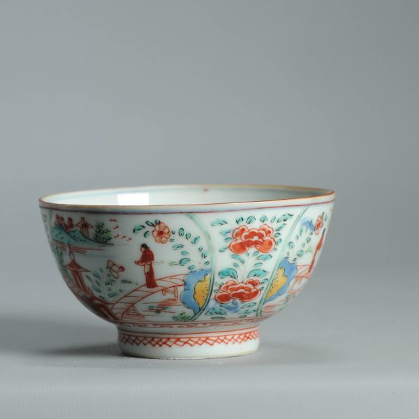 1473 Antique Chinese Kangxi/Yongzheng  with Dutch Decoration on a blue and white - Image 12