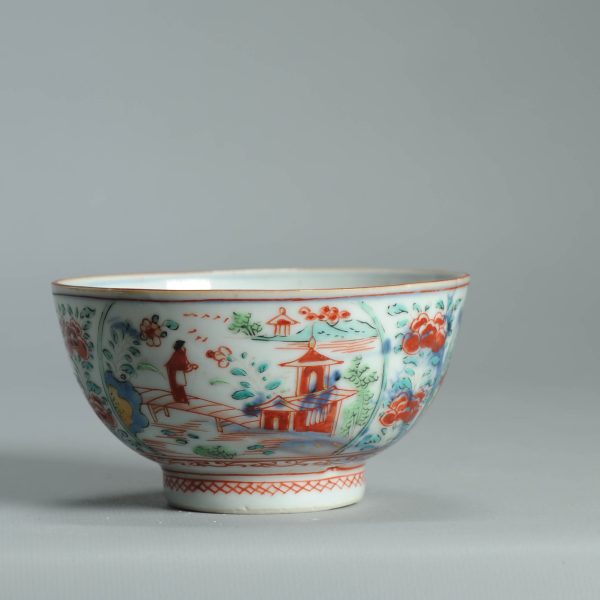 1473 Antique Chinese Kangxi/Yongzheng  with Dutch Decoration on a blue and white - Image 9