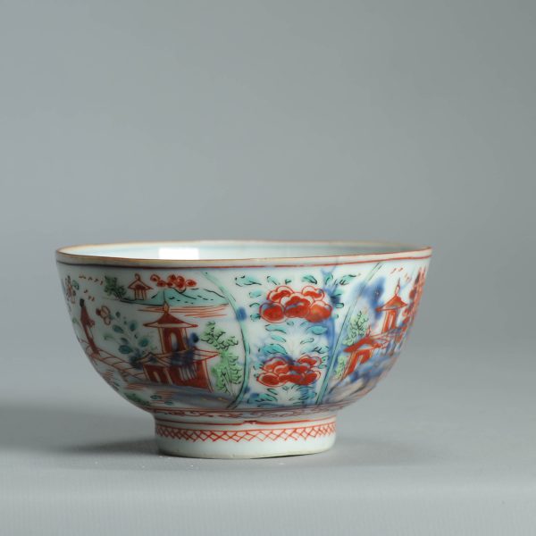 1473 Antique Chinese Kangxi/Yongzheng  with Dutch Decoration on a blue and white - Image 8