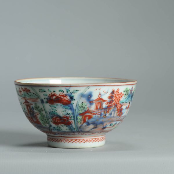 1473 Antique Chinese Kangxi/Yongzheng  with Dutch Decoration on a blue and white - Image 7