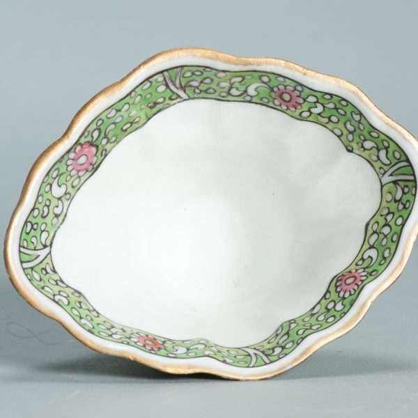 1495 Antique 17th C Chinese Cup Dehua Blanc de Chine Libation Cup. Redecorated in Europe. - Image 9