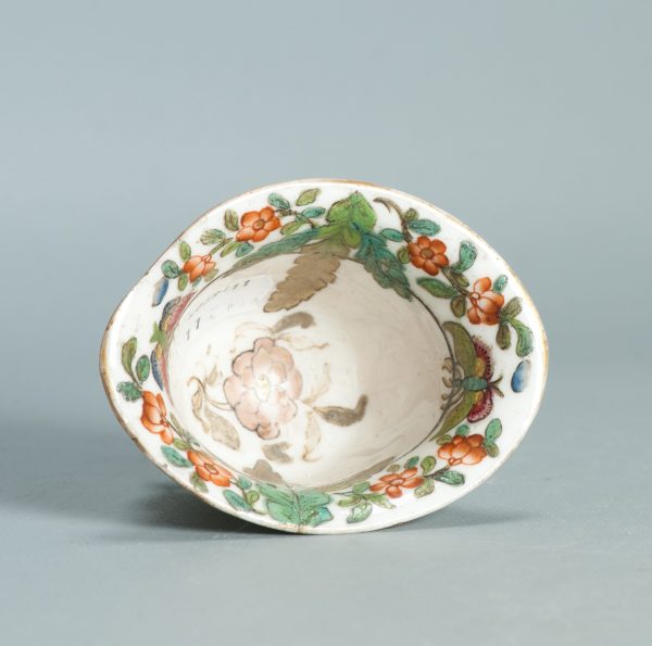 1496 Antique 17th C Chinese Cup Dehua Blanc de Chine Libation Cup. Redecorated in Europe. (Copy) - Image 8