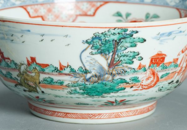 1504 Antique Chinese Bowl with Imari Decoration of a Pastoral Landscape Amsterdam Bont - Image 5