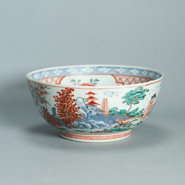 1504 Antique Chinese Bowl with Imari Decoration of a Pastoral Landscape Amsterdam Bont - Image 18