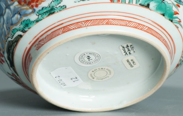 1504 Antique Chinese Bowl with Imari Decoration of a Pastoral Landscape Amsterdam Bont - Image 15